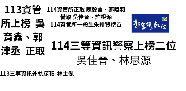 郭富線上 114榜單錄取心得 真誠推薦 雙進攻 三進攻;慶祝雙進攻雙榜雙成就優惠2000元,舊生另有極優惠